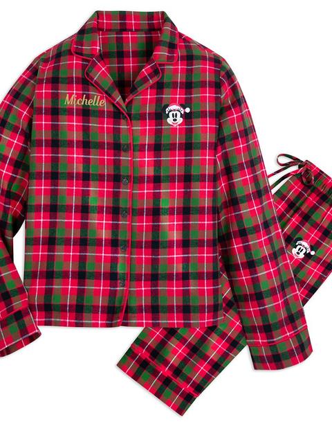 Minnie Mouse Plaid Holiday Sleep Set for Women – Personalized