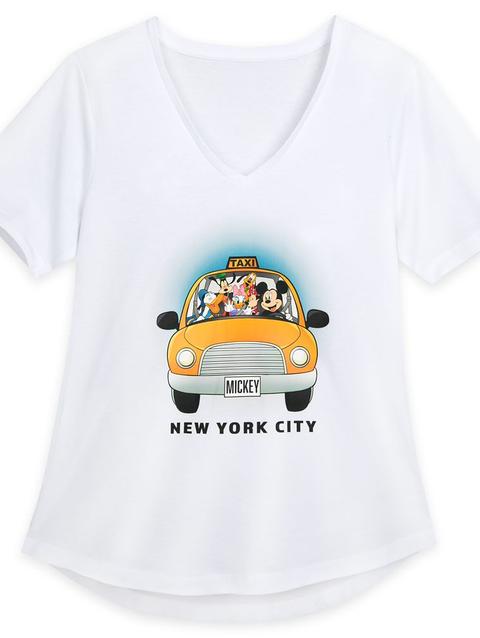 Mickey Mouse and Friends V-Neck Fashion T-Shirt for Women – New York City