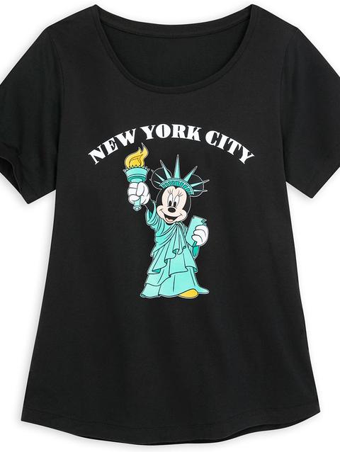 Minnie Mouse Statue of Liberty Fashion T-Shirt for Women – New York City