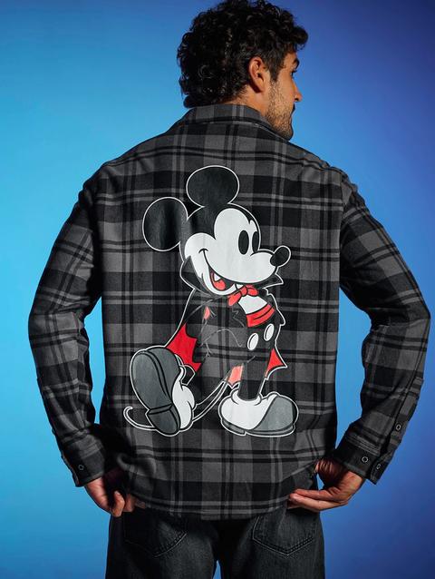 Mickey Mouse Halloween Flannel Shirt for Adults by Cakeworthy