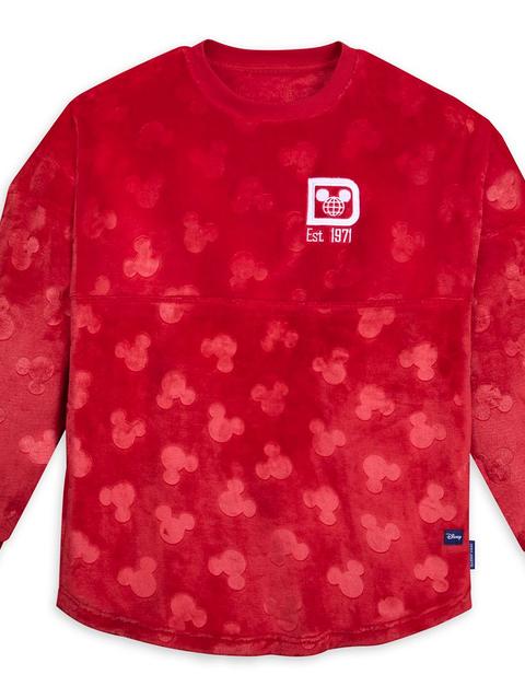 Mickey Mouse Icon Plush Spirit Jersey for Adults – Walt Disney World – Red