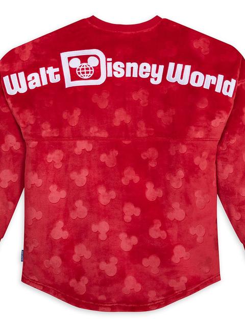 Mickey Mouse Icon Plush Spirit Jersey for Adults – Walt Disney World – Red