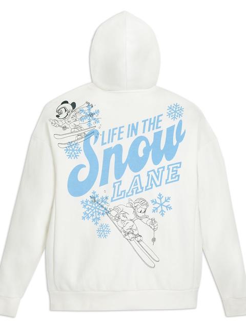 Mickey Mouse and Donald Duck  ''Life in the Snow Lane'' Zip Hoodie for Adults