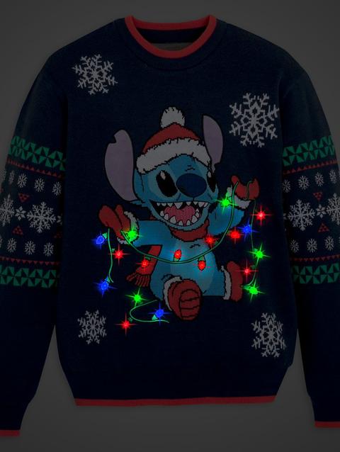 Stitch Light-Up Holiday Sweater for Adults – Lilo & Stitch