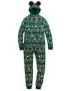 Mickey and Minnie Holiday Family Matching One-Piece Hooded Pajamas for Men – Knit