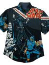 Star Wars ''Space In-Vaders'' Button Down Shirt for Adults by RSVLTS