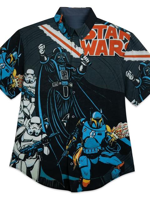 Star Wars ''Space In-Vaders'' Button Down Shirt for Adults by RSVLTS