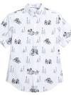 Mickey Mouse and Friends Holiday ''Disney Wonderland'' Woven Shirt for Men by RSVLTS