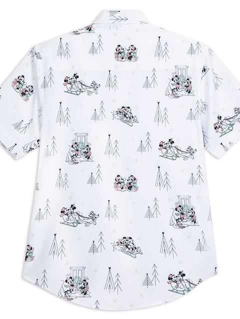 Mickey Mouse and Friends Holiday ''Disney Wonderland'' Woven Shirt for Men by RSVLTS