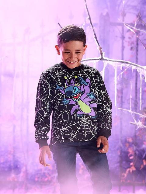 Stitch Glow-in-the-Dark Halloween Long Sleeve T-Shirt for Kids – Lilo & Stitch