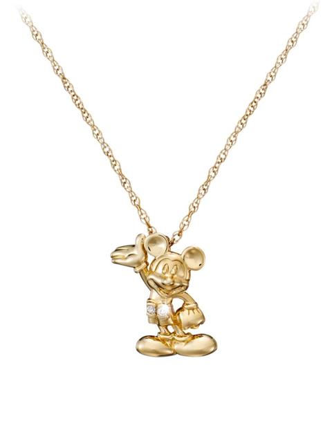 Mickey Mouse Figure Diamond Necklace – 18 Karat