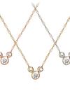 Diamond Icon Mickey Mouse Necklace – 14K – Small