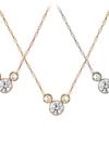 Diamond Mickey Mouse 14K Necklace – Medium