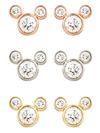 Diamond Mickey Mouse Earrings – Small – 18K