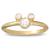 Diamond Mickey Mouse Petite Icon Ring – 14K Yellow Gold