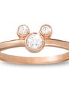 Diamond Petite Icon Mickey Mouse Ring – 14K Rose Gold