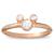 Diamond Petite Icon Mickey Mouse Ring – 14K Rose Gold