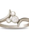 Diamond Mickey Mouse Bypass Ring – 14K White Gold