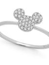 Mickey Mouse Icon Ring by CRISLU – Platinum