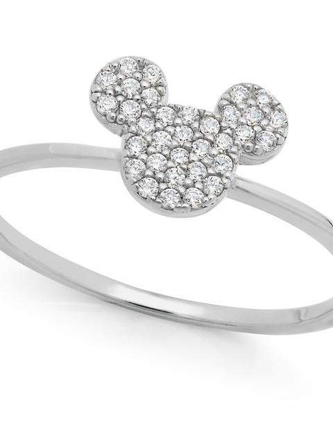 Mickey Mouse Icon Ring by CRISLU – Platinum