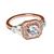 Mickey Mouse Rose Gold Square Ring by Rebecca Hook