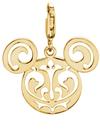 Mickey Mouse Filigree Icon Charm