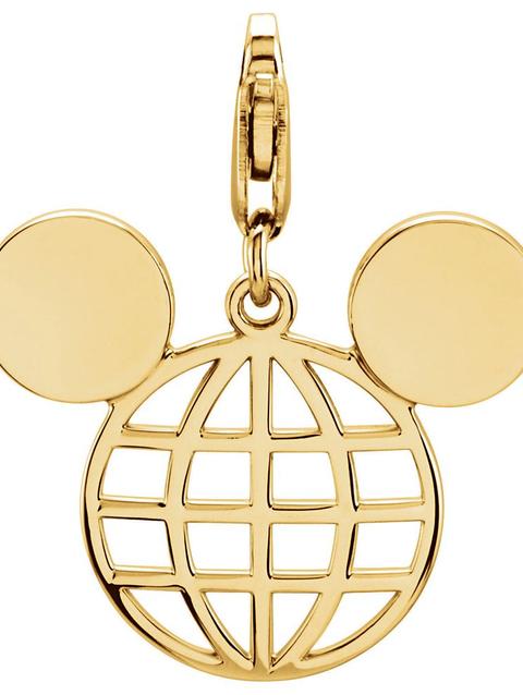 Mickey Mouse Globe Icon Charm