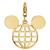 Mickey Mouse Globe Icon Charm