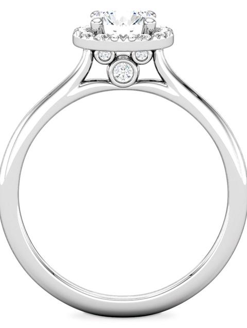 Mickey Mouse Fairy Tale Halo Diamond Engagement Ring