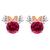 Minnie Mouse Birthstone Earrings by CRISLU – Rose Gold