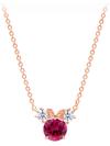 Minnie Mouse Birthstone Necklace by CRISLU – Rose Gold