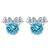 Minnie Mouse Birthstone Earrings for Kids by CRISLU – Platinum