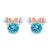 Minnie Mouse Birthstone Earrings for Kids by CRISLU – Rose Gold