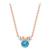 Minnie Mouse Birthstone Necklace for Kids by CRISLU – Rose Gold