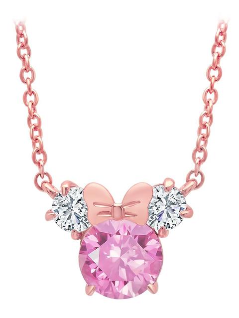 Minnie Mouse Necklace for Kids by CRISLU – Pink