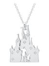 Walt Disney and Mickey Fantasyland Castle Necklace by CRISLU