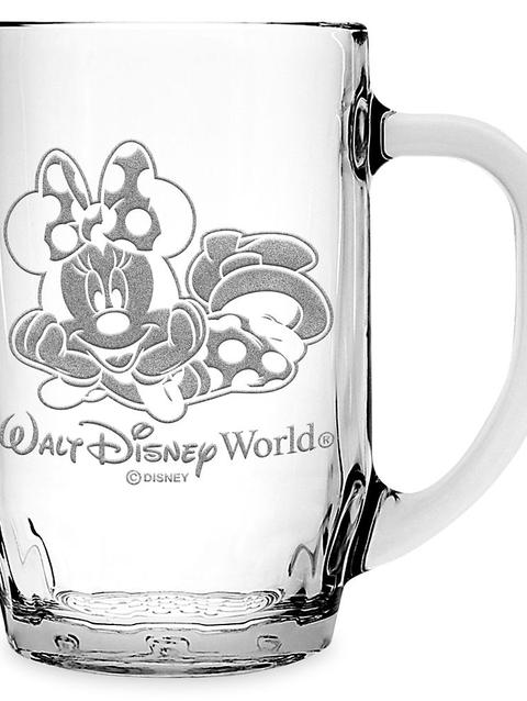 Minnie Mouse Glass Mug by Arribas – Large – Personalized