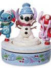 Stitch and Angel ''Snowy Shenanigans'' Rotating Figure by Jim Shore