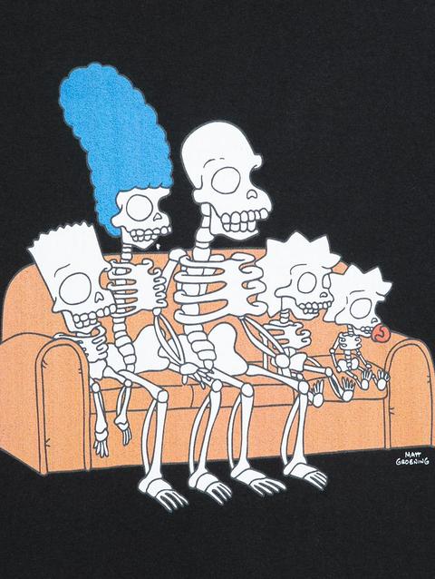 The Simpsons as Skeletons Halloween Long Sleeve T-Shirt for Adults – The Simpsons: Treehouse of Horror